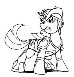 angry armor capcom clothing cosplay costume cutie_mark equid equine female feral friendship_is_magic grimace hasbro horn line_art machine mammal mega_man_(series) mega_man_x_(character) mega_man_x_(series) monochrome my_little_pony mythological_creature mythological_equine mythology quadruped robot simple_background solo tail twilight_sparkle_(mlp) unicorn unknown_artist white_background