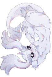  alpha_channel ankle_fin anthro belly_tuft black_sclera chachan_(artist) chest_tuft claws curved_horn dewgong dyu elbow_fin eyebrows fin fusion generation_1_pokemon generation_4_pokemon gradient_ears gradient_tail hi_res hip_tuft horn lopunny male muscular muscular_thighs nintendo pokemon pokemon_(species) pokemon_fusion smile solo sparkles thick_eyebrows toe_claws tuft upside-down wrist_fin 