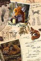 2013 ambiguous_gender beverage caffeine canid canine coffee eosfoxx feral food fox hi_res infographic lagomorph leporid mammal quadruped rabbit solo text url