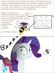 2013 3:4 arthropod ass bee black_border blue_eyes border bsting buzzing cutie_mark different_sound_effects duo english_text equid equine female feral friendship_is_magic hair hasbro hi_res horn hymenopteran imminent_pain insects long_hair mammal my_little_pony mythological_creature mythological_equine mythology onomatopoeia point_(sound_effect) rarity_(mlp) sound_effects text unicorn vowelless vowelless_sound_effect