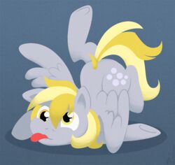 amber_eyes blonde_hair cutie_mark derpy_hooves equid equine feathered_wings feathers female feral friendship_is_magic fur grey_body grey_feathers grey_fur hair hasbro long_hair mammal my_little_pony mythological_creature mythological_equine mythology pegasus raygirl solo tongue tongue_out wings yellow_eyes