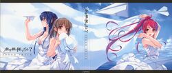  abhar cleavage crease deep_blue_sky_&amp;_pure_white_wings dress koga_sayoko misaki_kurehito miyamae_tomoka summer_dress tsuyazaki_kokage 