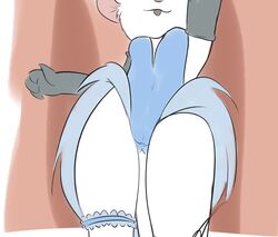  anthro burlesque clothing dancing disney female gloves handwear kamperkiller_(artist) mammal miss_kitty_mouse mouse murid murine rodent solo stage the_great_mouse_detective 