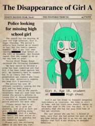  3:4 absurd_res adolescent anthro cover_art english_text female girl_a glamfur hi_res high_school_student news news_article newspaper ponporio_(artist) sample solo student text young 