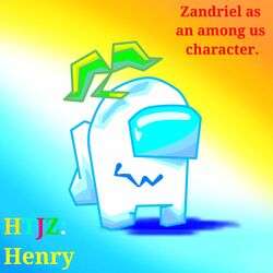  1:1 among_us hi_res impostor_(among_us) innersloth leaf male not_furry plant shadow simple_background smile solo text visor zandriel123 zandriel_(storytale) 