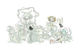  1boy 6+others ;&gt; absurdly_long_hair aechmea_(houseki_no_kuni) alexandrite_(houseki_no_kuni) alternate_hair_length alternate_hairstyle amethyst_(houseki_no_kuni) androgynous animal anklet antennae arm_at_side arm_support asymmetrical_hair ball_and_chain_(weapon) bare_arms bare_legs bare_shoulders beads benitoite_(houseki_no_kuni) black_skin blank_eyes blindfold blunt_bangs bob_cut bodysuit bow bowl_cut bracelet braid cairngorm_(houseki_no_kuni) carrying_over_shoulder chibi coat colored_skin cracked_skin crossed_legs crown_braid curly_hair dated diamond_(houseki_no_kuni) drawstring dress dutch_angle earrings elbow_gloves expressionless eyelashes eyes_visible_through_hair facing_viewer floating_hair from_behind from_side frown full_body fur_trim gem_uniform_(houseki_no_kuni) glint gloves golden_arms goshenite_(new)_(houseki_no_kuni) hair_between_eyes hair_over_one_eye hairbow hand_in_pocket hand_on_own_cheek hand_on_own_face hand_up hands_on_own_thighs head_rest heterochromia high_heels holding holding_notepad holding_skateboard holding_sword holding_weapon hoop_skirt houseki_no_kuni inverted_bob invisible_chair jewelry jumping knee_up leaning_forward leotard leotard_under_clothes long_hair long_sleeves looking_afar looking_at_viewer looking_back looking_to_the_side moon_uni moon_uniform_(houseki_no_kuni) multiple_others multiple_persona notepad on_one_knee one-eyed one_eye_closed orb other_focus outstretched_arm outstretched_leg padparadscha_(houseki_no_kuni) pale_color pants pantyhose parted_bangs partially_colored phosphophyllite phosphophyllite_(ll) profile puffy_long_sleeves puffy_short_sleeves puffy_sleeves robe scarf seashell see-through see-through_sleeves shawl shell shoes short_hair short_sleeves shorts sidelocks sideways_glance simple_background sitting skateboard sleeves_past_wrists smile smirk snail sneakers sparkle spoilers standing straight-on suspender_shorts suspenders swept_bangs swimsuit sword third_eye very_long_hair weapon wide_sleeves yawo yellow_diamond_(houseki_no_kuni) 