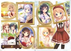  anko_(gochuumon_wa_usagi_desuka?) aoyama_midori crease dress gochuumon_wa_usagi_desu_ka? hoto_cocoa joukawa_maya kafuu_chino kirima_sharo koi natsu_megumi pantyhose summer_dress tedeza_rize tippy_(gochuumon_wa_usagi_desu_ka?) ujimatsu_chiya wild_geese 