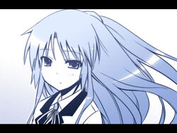  angel_beats! blazer long_hair monochrome tenshi_(angel_beats!) yuuki_eishi 