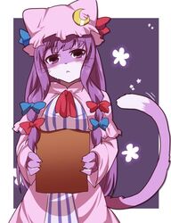  animalization artist_request copyright_request female furry hat long_hair patchouli_knowledge purple_eyes purple_hair team_shanghai_alice touhou 