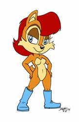  anthro archie_comics avoid_posting blue_eyes boots chipmunk clothing female footwear ground_squirrel hands_on_hips hi_res looking_at_viewer mammal rodent sally_acorn sciurid sega smile solo sonic_the_hedgehog_(archie) sonic_the_hedgehog_(comics) sonic_the_hedgehog_(series) standing tree_squirrel worldoffizz 