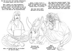  amanda_(tcitw) anthro arania armadillo_girdled_lizard asinus bottomwear carla_(tcitw) claws clothed clothed_feral clothing computer dialogue donkey electronics english_text equid equine felid female feral fur girdled_lizard group hair herm_(lore) hi_res hoodie humanoid jack_(tcitw) laptop lion lizard male mammal monochrome pantherine profanity reptile scalie sitting skirt tail tail_tuft text the_cabin_in_the_woods_(arania) topwear tuft 