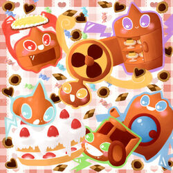  1:1 2013 ambiguous_gender animate_inanimate appliance blue_eyes blush cake candy casual_nudity cookie dessert digital_media_(artwork) eating fan_rotom food fridge frost_rotom fruit generation_4_pokemon ghost green_eyes grin group heart_symbol heat_rotom kitchen_appliance laundry_machine lawn_mower living_appliance living_machine machine microwave_oven mow_rotom nintendo normal_rotom nude open_mouth orange_body oven plant pokemon pokemon_(species) pudding purple_eyes red_body red_eyes riruno robot rotom simple_background smile spirit strawberry teeth textured_background wash_rotom washing_machine yellow_eyes 