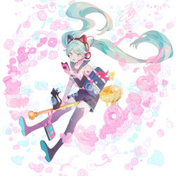  balabling hatsune_miku tattoo thighhighs vocaloid 