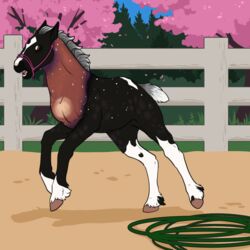  1:1 ambiguous_gender bridle digital_media_(artwork) equid equine faime feral horse mammal rhari 