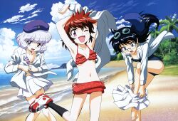  akashi_kaoru bikini mizugi nogami_aoi sannomiya_shiho undressing zettai_karen_children 