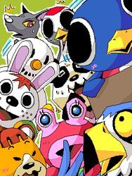  animal_crossing bird bunny chow doubutsu_no_mori eagle frog gabi gladys kangaroo lowres mathilda nintendo ostrich penguin pierce puddles pudge rabbit roald snowman 