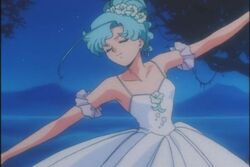  ballerina ballet bishoujo_senshi_sailor_moon blue_hair cap closed_eyes fisheye_(sailor_moon) male smile trap tutu 