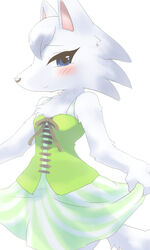  animal_crossing blue_eyes doubutsu_no_mori nintendo whitney wolf 