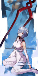  55level ayanami_rei bandages bodysuit mecha neon_genesis_evangelion 