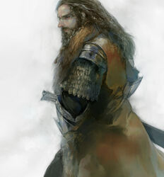  1boy armor beard chm commentary_request facial_hair male_focus moustache sheath sheathed solo sword the_hobbit the_lord_of_the_rings thorin_oakenshield tolkien&#039;s_legendarium weapon 