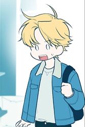  1boy artist_request kim_yoosung lowres male_focus solo source_request susanghan_messenger 