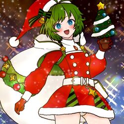  :d alternate_costume bell belt blue_eyes cape christmas christmas_tree dress female fire_emblem fire_emblem:_the_blazing_blade fire_emblem_heroes fur-trimmed_dress fur-trimmed_headwear fur_trim gloves green_hair hat long_sleeves looking_at_viewer m0fa0 merry_christmas nino_(fire_emblem) nino_(winter)_(fire_emblem) official_alternate_costume open_mouth panties pantyshot red_dress red_gloves santa_costume santa_hat short_hair smile snowing solo star_(symbol) underwear upskirt white_cape white_panties 