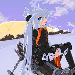  bad_id bad_pixiv_id female lowres mof mof&#039;s_silver_haired_twintailed_girl oekaki original silver_hair snow solo twintails 