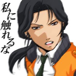  aogiri_kaede bad_id bad_pixiv_id black_hair female kidou_keisatsu_patlabor lowres nagumo_shinobu necktie ponytail solo 