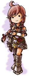  chibi claves female flower fuju lowres red_flower red_rose rose solo trusty_bell 