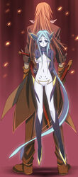  1boy aqua_(tales) back-to-back blue_eyes blue_hair commentary_request female hozumi_(8/1) long_hair md5_mismatch red_hair richter_abend tales_of_(series) tales_of_symphonia tales_of_symphonia_knight_of_ratatosk 