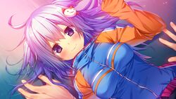  game_cg giga kino_(kino_konomi) nakano_mei purple_eyes shirogane_x_spirits! 