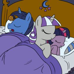  1:1 bed closed_eyes equid equine family father_(lore) female feral friendship_is_magic fur furniture group hair hasbro horn inside lolicon madmax male mammal mother_(lore) multicolored_hair my_little_pony mythological_creature mythological_equine mythology night_light_(mlp) on_bed parent_(lore) purple_body purple_fur purple_hair sleeping smile twilight_sparkle_(mlp) twilight_velvet_(mlp) two_tone_hair under_covers unicorn young young_feral 