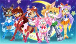  2019 5_fingers ami_mizuno amy_rose anthro archie_comics black_hair black_nose blonde_hair blue_eyes brooch brown_hair bunnie_rabbot canid canine chibi_usa chipmunk clothed clothing cybernetics cyborg digital_media_(artwork) eulipotyphlan fangs felid feline female fingers fiona_fox fox green_eyes ground_squirrel group hair hedgehog herpestid hi_res kemono lagomorph leporid long_hair looking_at_viewer lynx machine makoto_kino mammal metalpandora mina_mongoose minako_aino mongoose nicole_the_lynx one_eye_closed open_mouth open_smile pink_hair pink_nose pose purple_hair rabbit rei_hino rodent sailor_chibi_moon sailor_jupiter sailor_mars sailor_mercury sailor_moon_(character) sailor_moon_(series) sailor_venus sally_acorn sciurid sega short_hair smile sonic_the_hedgehog_(archie) sonic_the_hedgehog_(comics) sonic_the_hedgehog_(series) teal_eyes team_pose teeth usagi_tsukino watermark wink 