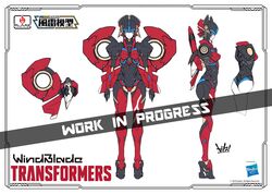  ass autobot ban!_(bansankan) blue_eyes character_name company_name concept_art copyright_name crotch_plate english_commentary female flame_toys flame_toys_windblade from_side hasbro highres humanoid_robot mecha mecha_musume mechanical_wings multiple_views official_art reference_sheet robot robot_girl second-party_source standing transformers unfinished watermark windblade wings 