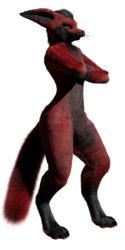  1:2 3d_(artwork) absurd_res alpha_channel ambiguous_gender anthro black_body black_fur blender_(artwork) crossed_arms danger_n00dle digital_media_(artwork) fur hi_res looking_pleasured n00dle racf92 red_body red_fur rexouium solo 