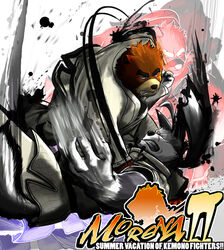  2013 anthro bear brown_body brown_fur canid canine canis colored countershade_face countershade_snout countershading duo english_text fur gloves_(marking) grey_body grey_fur juuichi_mikazuki male mammal markings morenatsu poge_jirushi snout tan_body tan_countershading tan_fur ten_kodori text white_body white_countershading white_fur wolf 