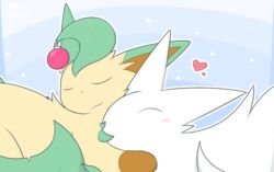  blush christmas christmas_decorations christmas_ornament delta-eon dragon duo eeveelution fasenso female feral generation_4_pokemon heart_symbol holidays hug leafeon male mythological_creature mythological_scalie mythology nintendo nuzzling pokemon pokemon_(species) reptile scalie simple_background 