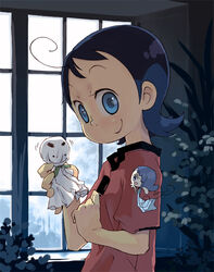  blue_eyes blue_hair commentary_request female lolicon mimi_(ojamajo_doremi) mini_person minigirl ojamajo_doremi senoo_aiko smile solo teruterubouzu yukihiroyuki 