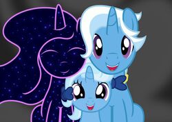  2018 badumsquish equid equine female friendship_is_magic group hasbro hi_res horn jack_pot_(mlp) male mammal my_little_pony mythological_creature mythological_equine mythology purple_eyes sparkles star tantabus trixie_(mlp) unicorn 