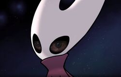  ambiguous_gender cape close-up clothing crying_cat dovne empty_eyes featureless_(disambiguation) hollow_knight horn hornet_(hollow_knight) meme reaction_image solo team_cherry 