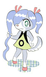  artist_request blue_hair female furry green_eyes looking_at_camera looking_at_viewer solo twintails 