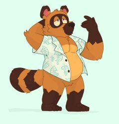  animal_crossing anthro cakerthebear canid canine hi_res male mammal nintendo raccoon_dog tanuki tom_nook_(animal_crossing) 