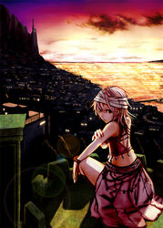  bad_id bad_pixiv_id blonde_hair cityscape fantasy female long_hair lororo original photoshop_(medium) solo 