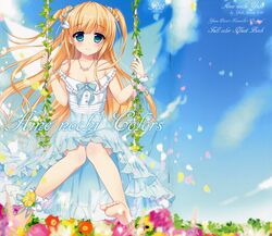  ame_nochi_yuki ame_to_yuki cleavage crease dress feet summer_dress 