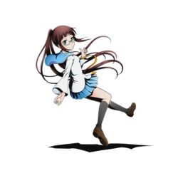  alpha_transparency black_socks blue_skirt bonyari_high_school_uniform brown_hair divine_gate female floating_hair full_body glasses green_eyes kneehighs long_hair long_legs looking_at_viewer miyamoto_ruri nisekoi official_art pleated_skirt ponytail ribbon school_uniform serafuku shadow shirt skirt socks solo transparent_background ucmm very_long_hair white_shirt yellow_ribbon 