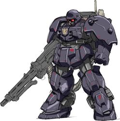  ammunition_belt bad_id bad_pixiv_id commentary_request den&#039;an_zon gun gundam gundam_f91 jin-roh kerberos_saga machine_gun mecha mechanization mg42 nezumi no_humans protect_gear robot weapon 