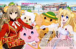  amagi_brilliant_park animal_ears dress latifah_fleuranza sento_isuzu takase_akiko uniform 