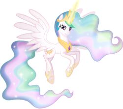  2015 absurd_res alicorn alpha_channel equid equine feathered_wings feathers female feral friendship_is_magic hasbro hi_res horn looking_at_viewer mammal my_little_pony mythological_creature mythological_equine mythology princess_celestia_(mlp) simple_background smile solo theshadowstone transparent_background white_body white_feathers wings 