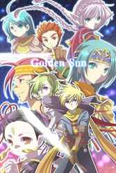  black_hair blonde_hair blue_eyes blue_hair braid cape crown_(golden_sun) golden_sun golden_sun:_dark_dawn golden_sun_ds green_eyes green_hair harumani_(golden_sun) himi_(golden_sun) karis_(golden_sun) leoleo_(golden_sun) matthew_(golden_sun) megane ponytail purple_eyes red_eyes red_hair robe scarf stella_(golden_sun) sword terrell_(golden_sun) twin_braids twintails weapon 