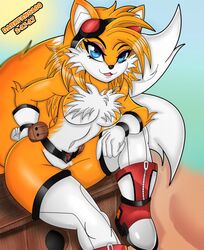  :3 anthro big_breasts breasts canid canine clothed clothing colored darkfang100 eyelashes female footwear fox fur gloves half-closed_eyes hand_on_hip handwear hi_res mammal mtf_crossgender multicolored_body multicolored_fur narrowed_eyes pose rule_63 seductive sega solo sonic_the_hedgehog_(series) tails thick_thighs white_body white_fur yellow_body yellow_fur 